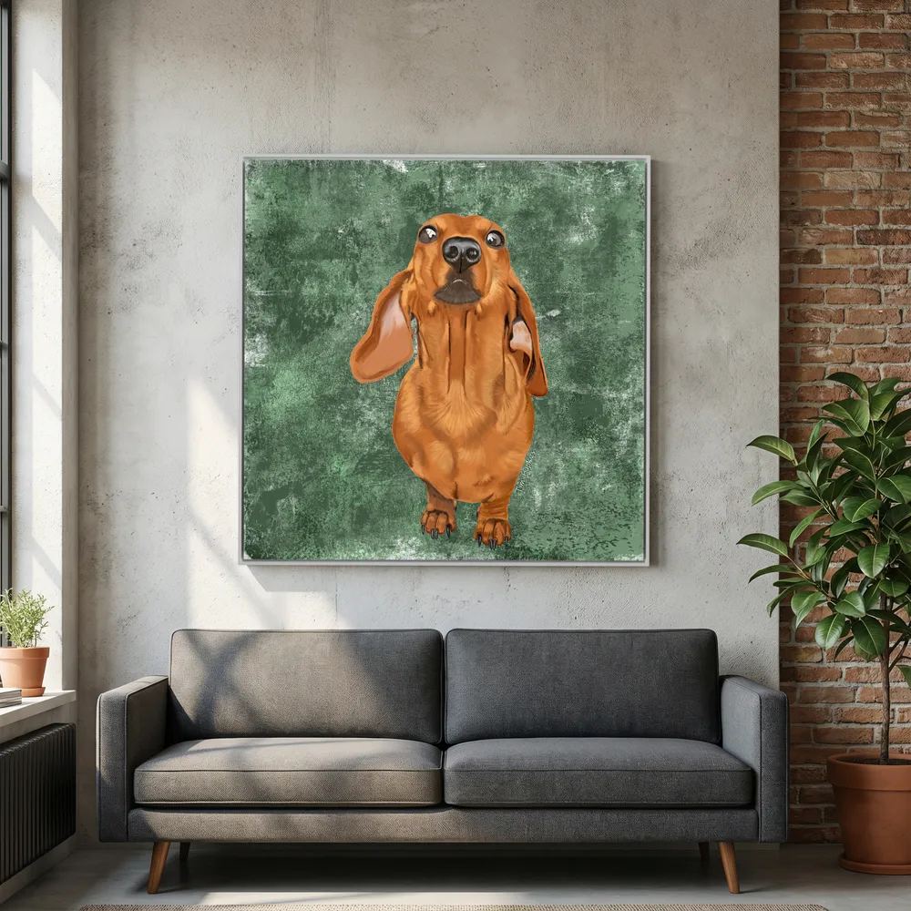 Marley the Dachshund | Canvas Print