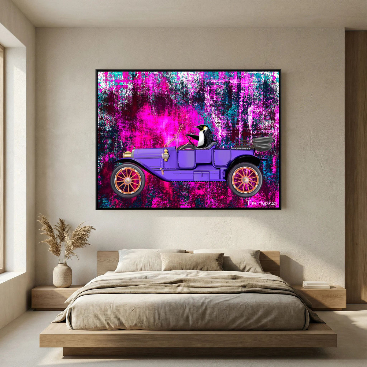 Going for a Spin (fuchsia) | Canvas Print