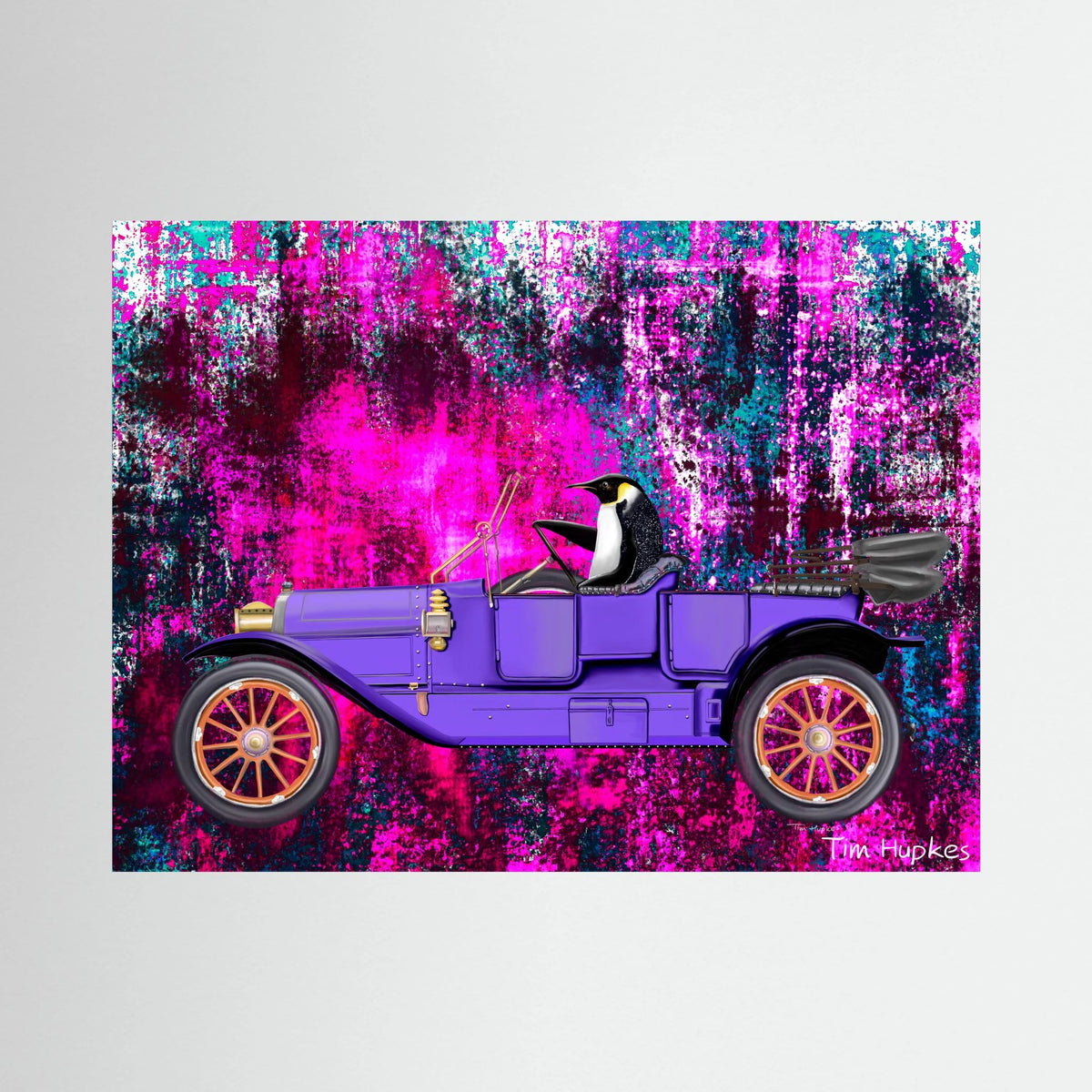Going for a Spin (fuchsia) | Canvas Print