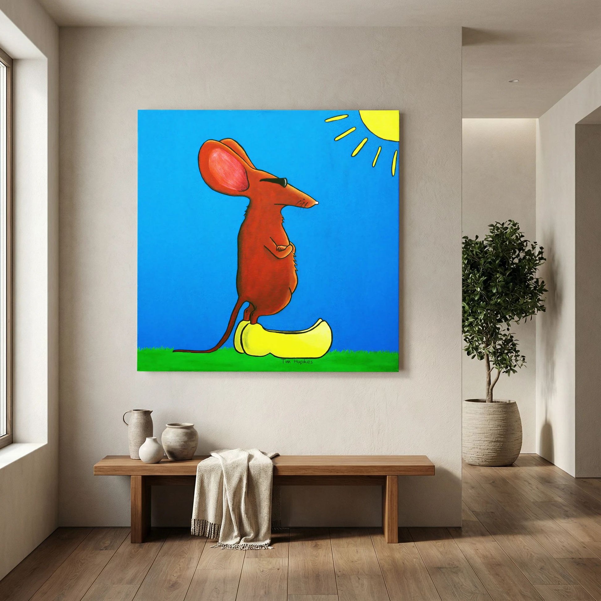 Cool Mouse on Clogs | Canvas Print