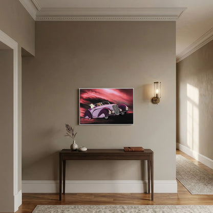Sunset Drive (mulberry) | Canvas Print Limited Edition