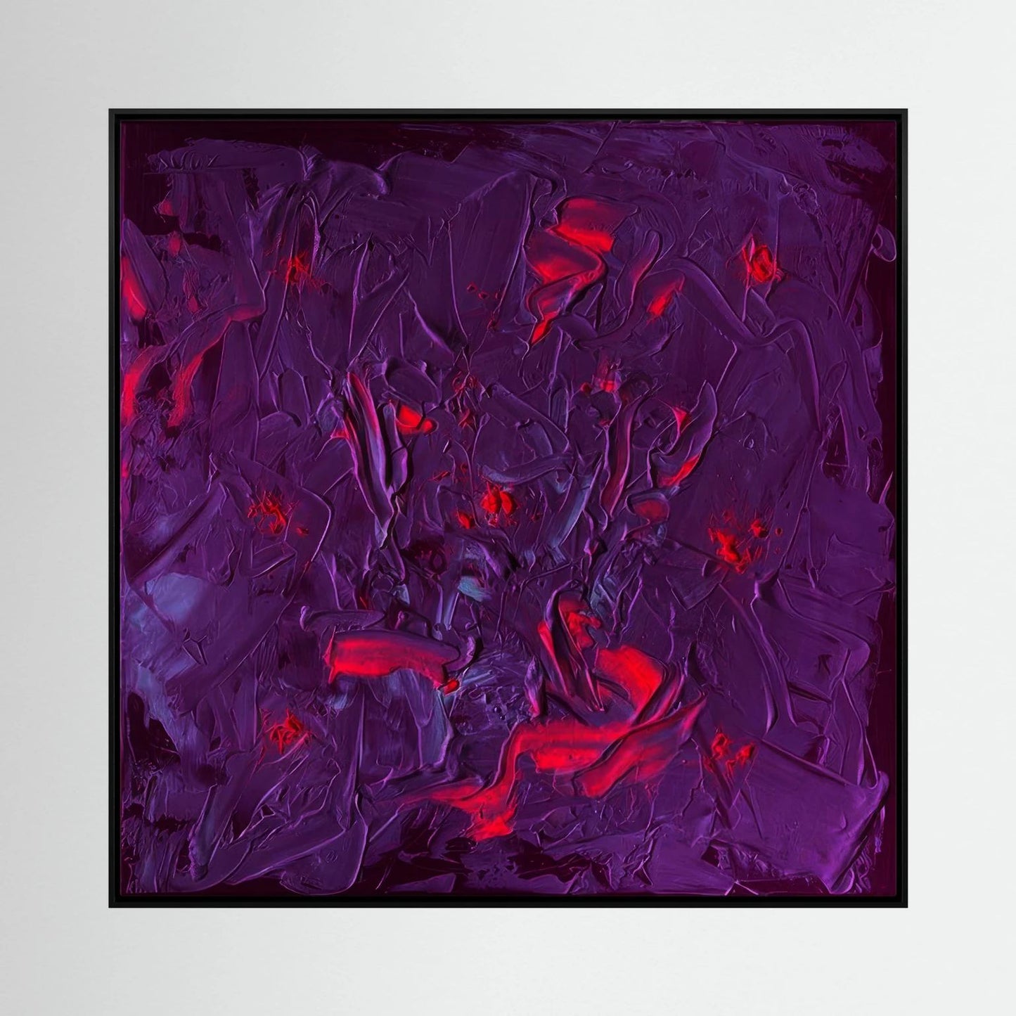 Electric Bloom | Canvas Print | 30 x 30