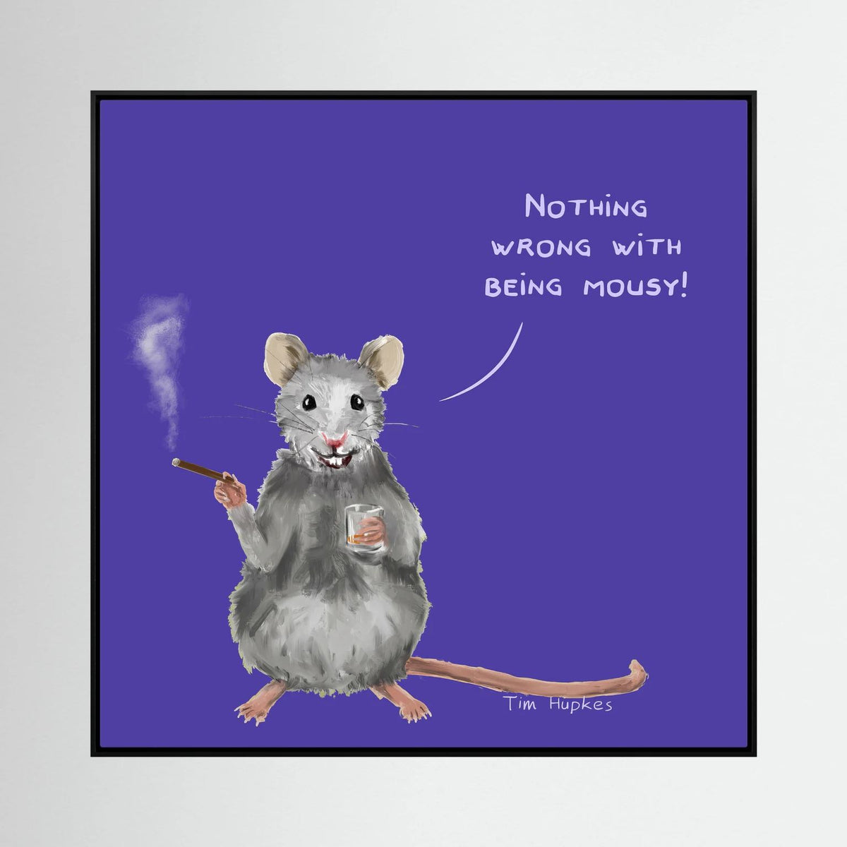 Mousy | Purple | Canvas Print