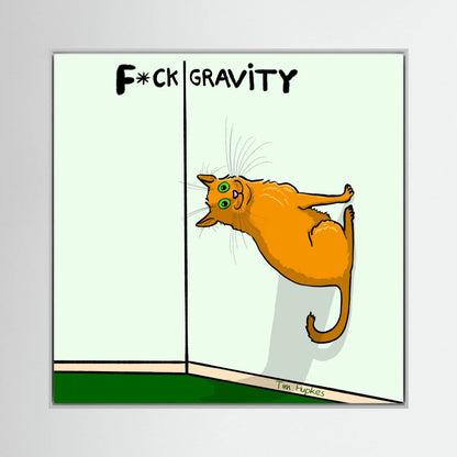 F•ck Gravity | Canvas Print | 30 x 30