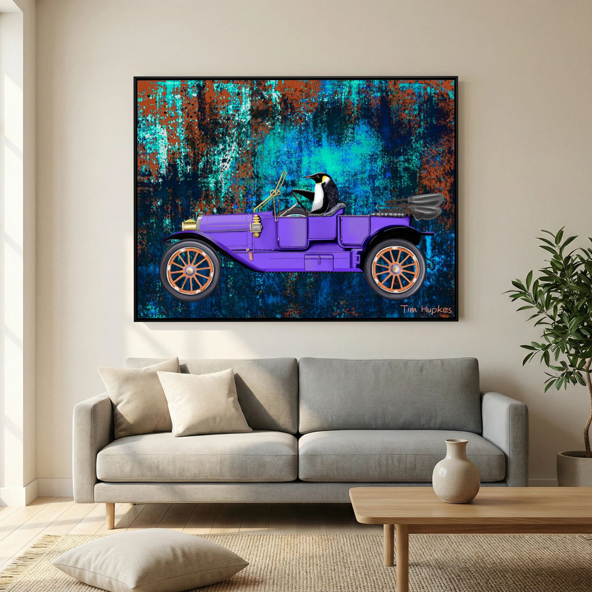 Going for a Spin (turquoise) | Canvas Print