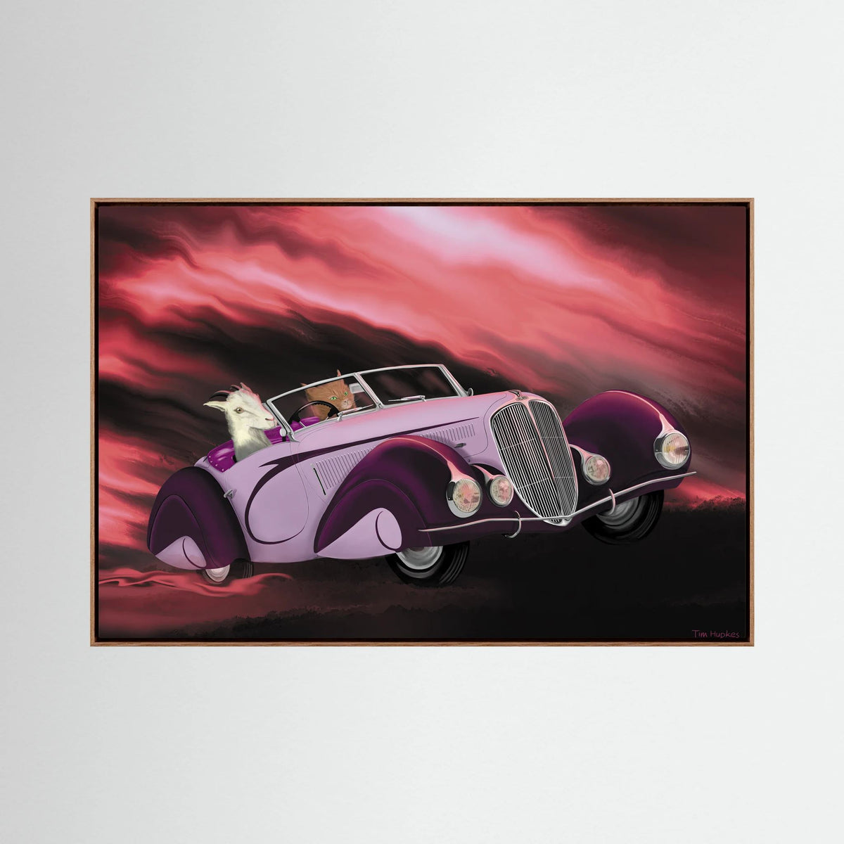 Sunset Drive (mulberry) | Canvas Print Limited Edition