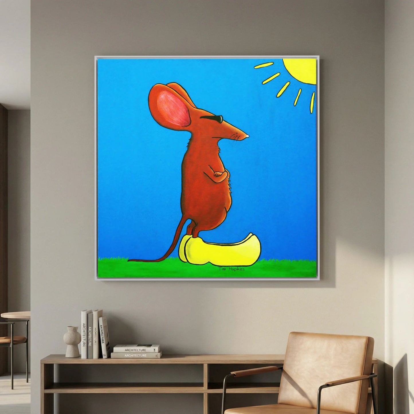 Cool Mouse on Clogs | Canvas Print