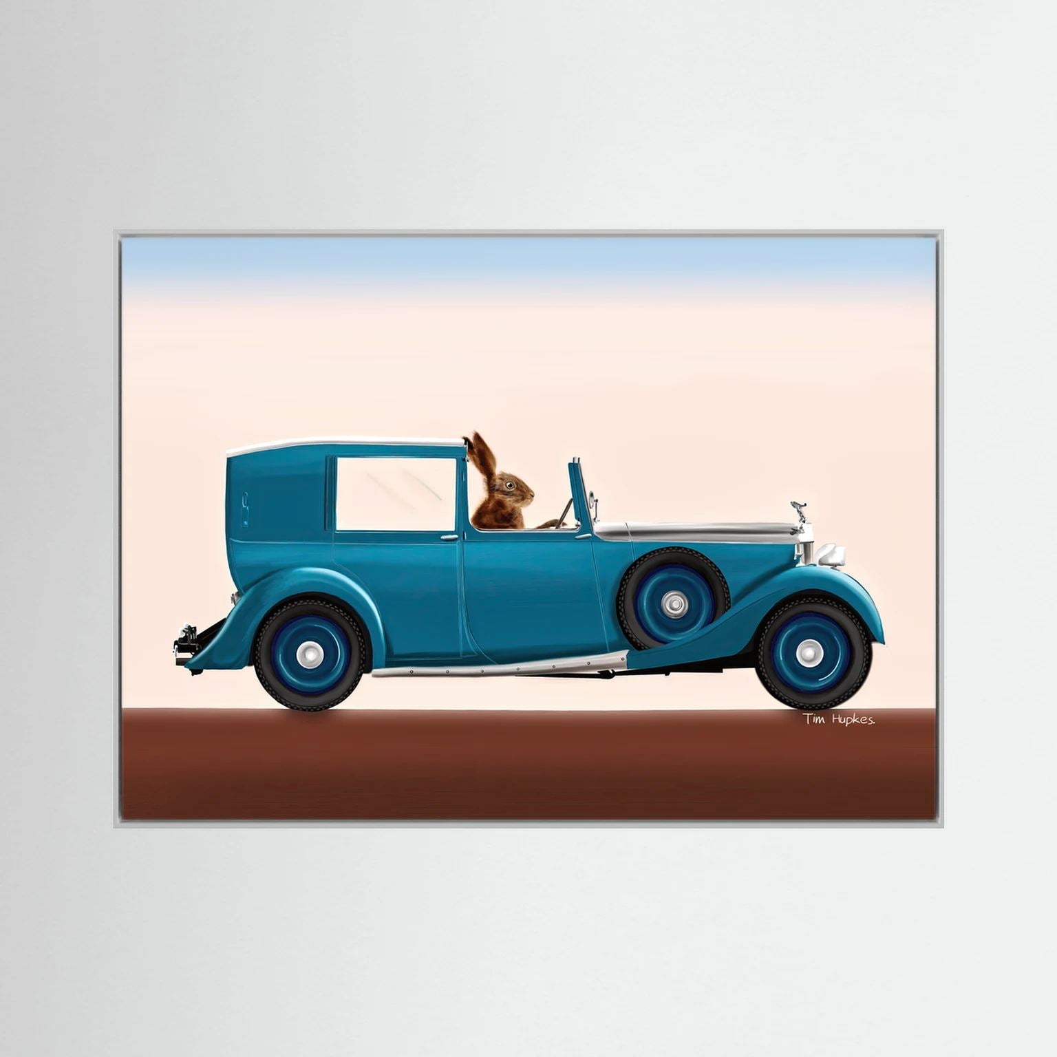 Rolling Hare | Canvas Print