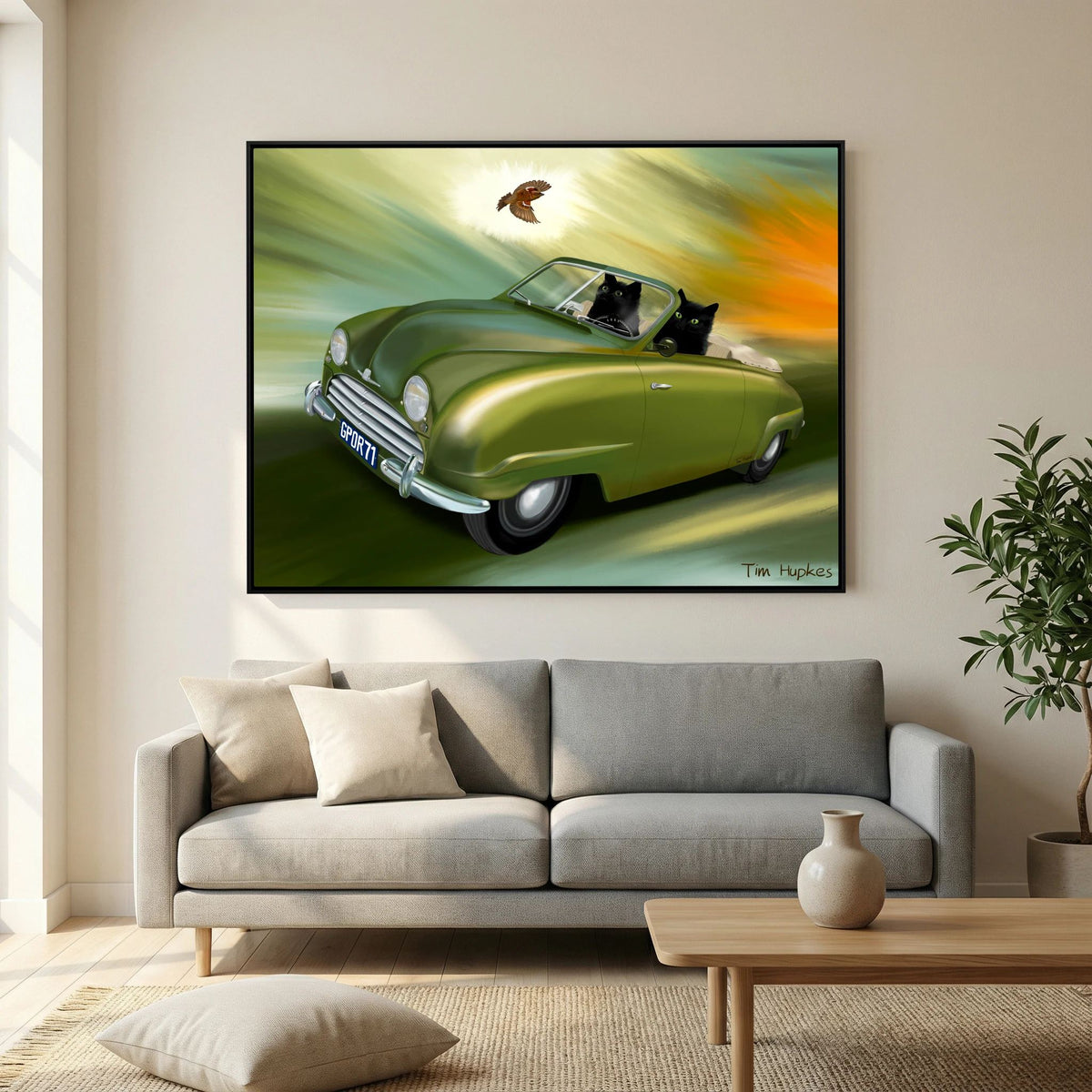 Wind in Your Fur | Canvas Print