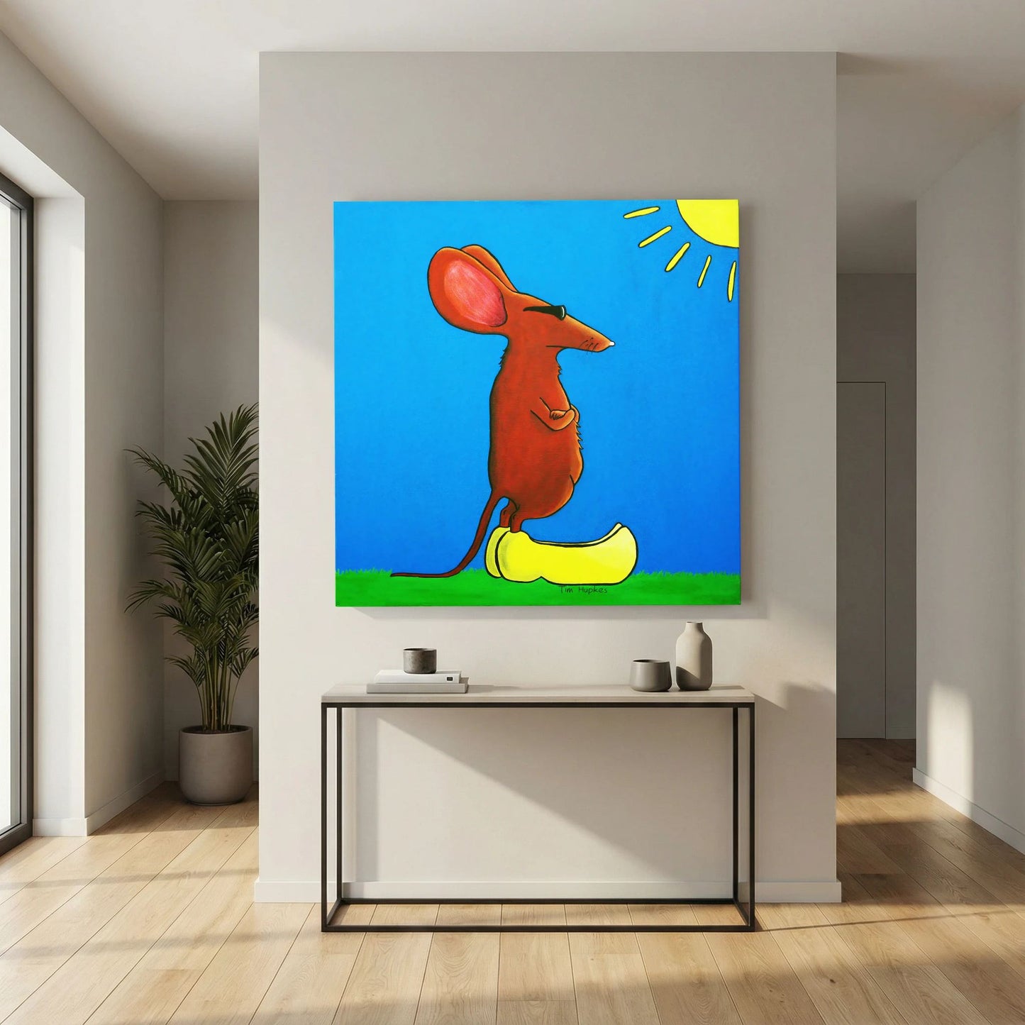 Cool Mouse on Clogs | Canvas Print