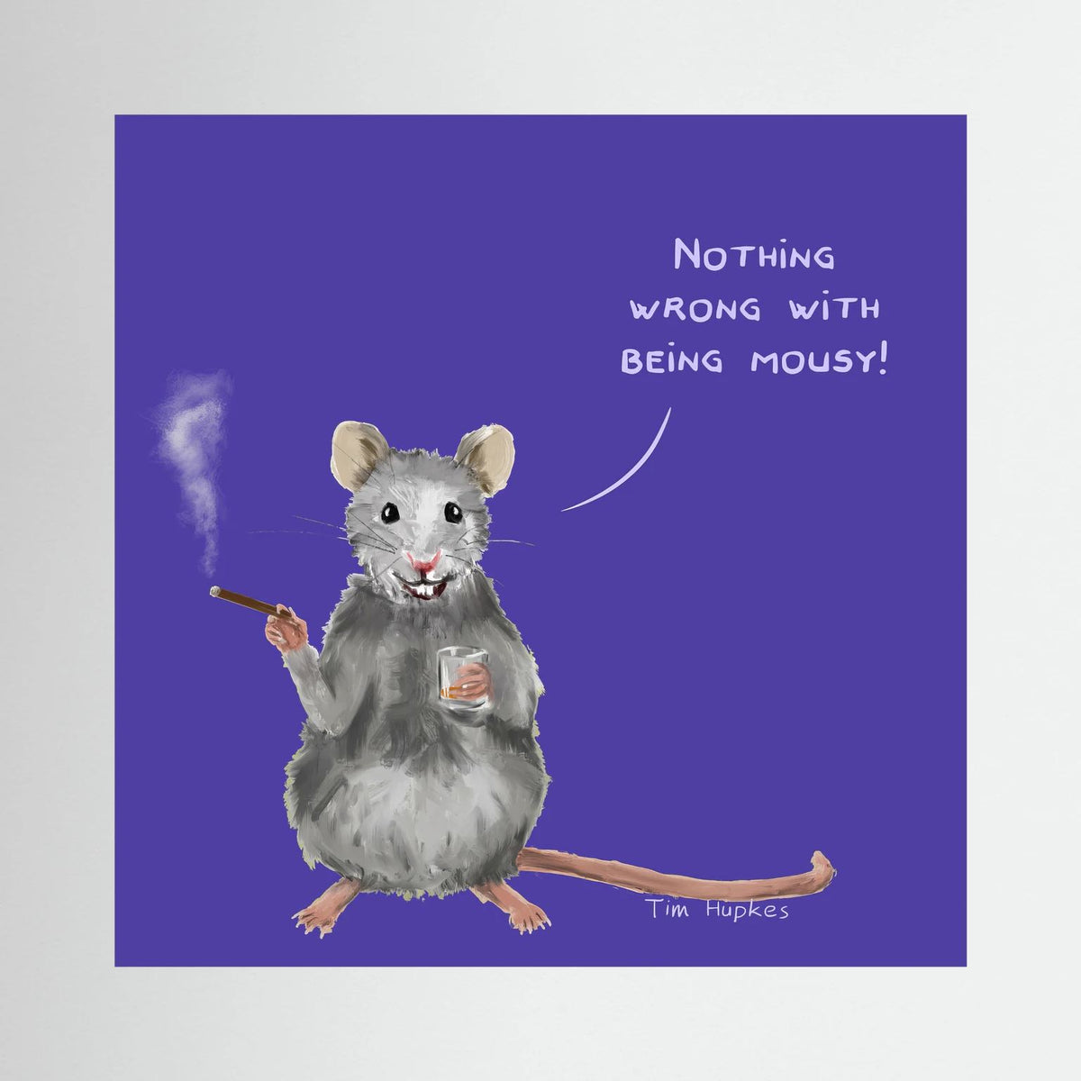 Mousy | Purple | Canvas Print
