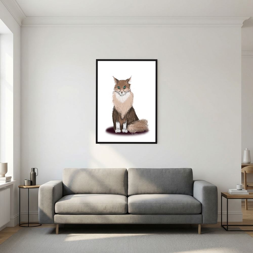 Fine Art Paper Print | Norse Kat | Grumpy Cat