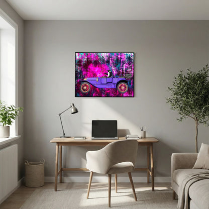 Going for a Spin (fuchsia) | Canvas Print