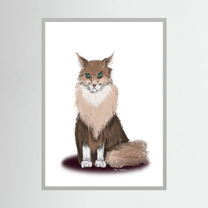 Fine Art Paper Print | Norse Kat | Grumpy Cat