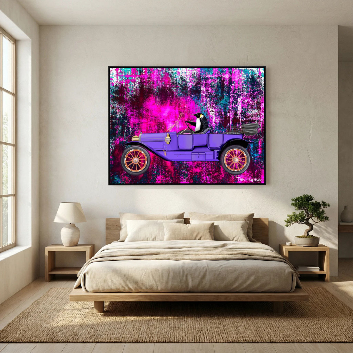 Going for a Spin (fuchsia) | Canvas Print