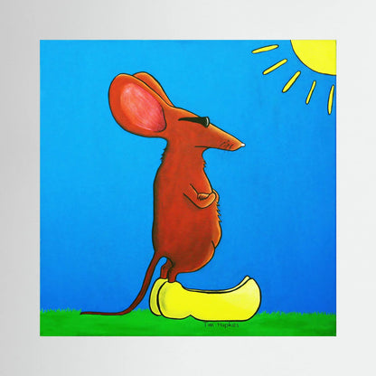 Cool Mouse | Canvas Print | 30 x 30