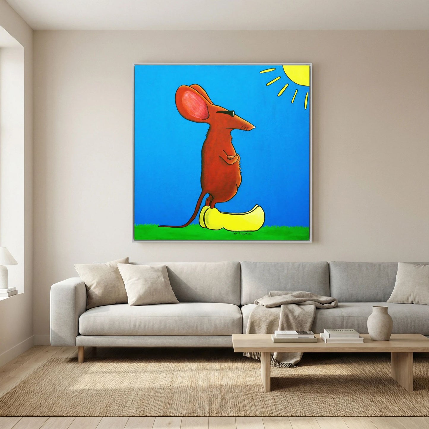 Cool Mouse on Clogs | Canvas Print