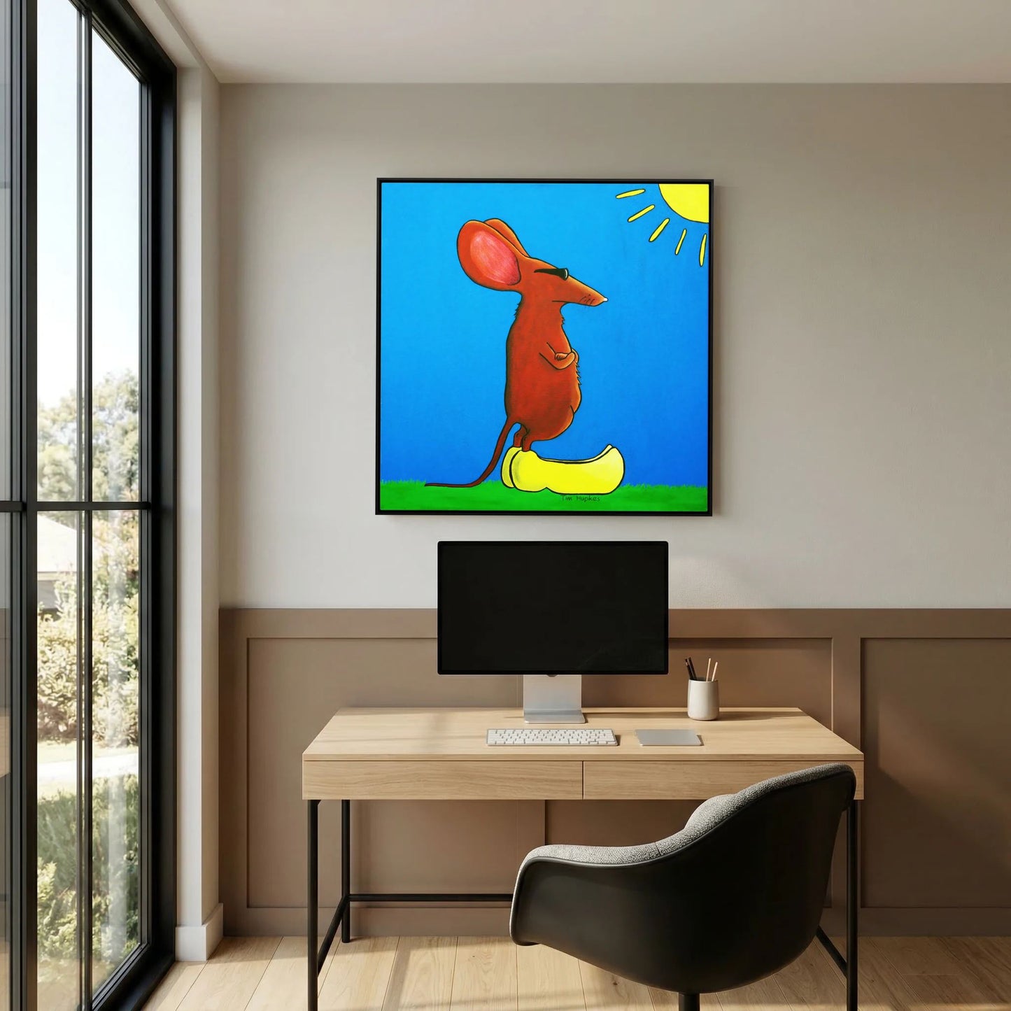Cool Mouse on Clogs | Canvas Print