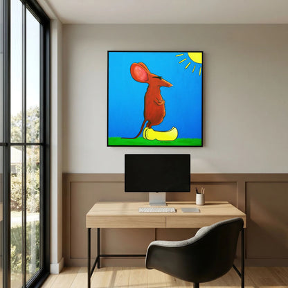 Cool Mouse on Clogs | Canvas Print
