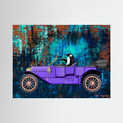 Going for a Spin (turquoise) | Canvas Print