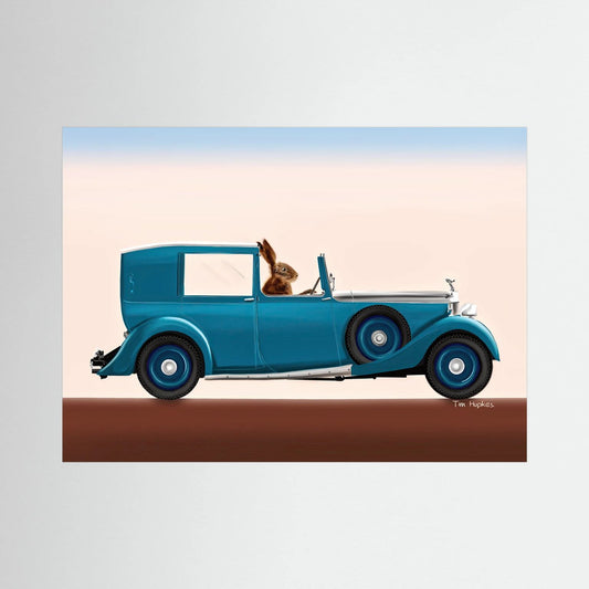 Rolling Hare | Canvas Print