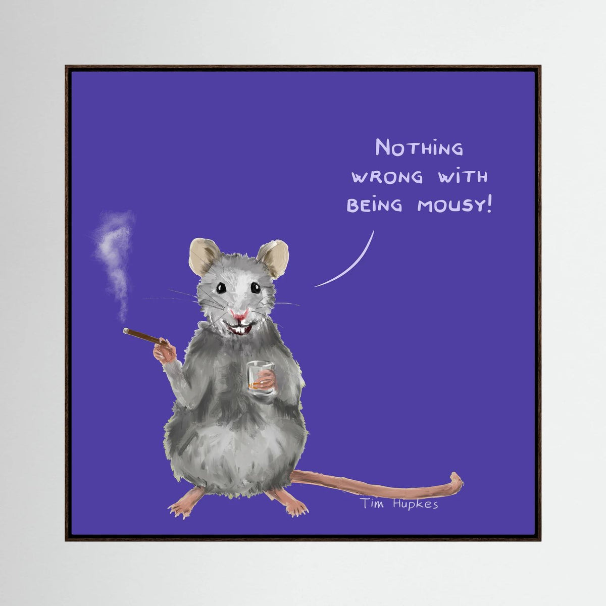 Mousy | Purple | Canvas Print