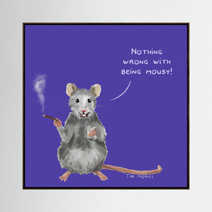 Mousy | Purple | Canvas Print