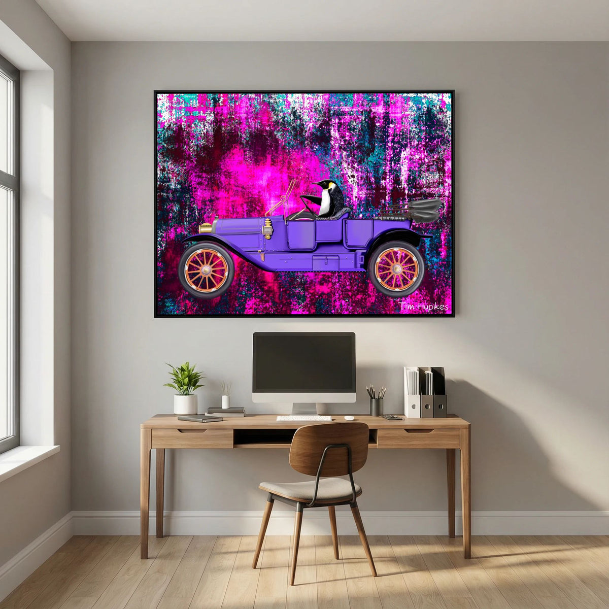 Going for a Spin (fuchsia) | Canvas Print