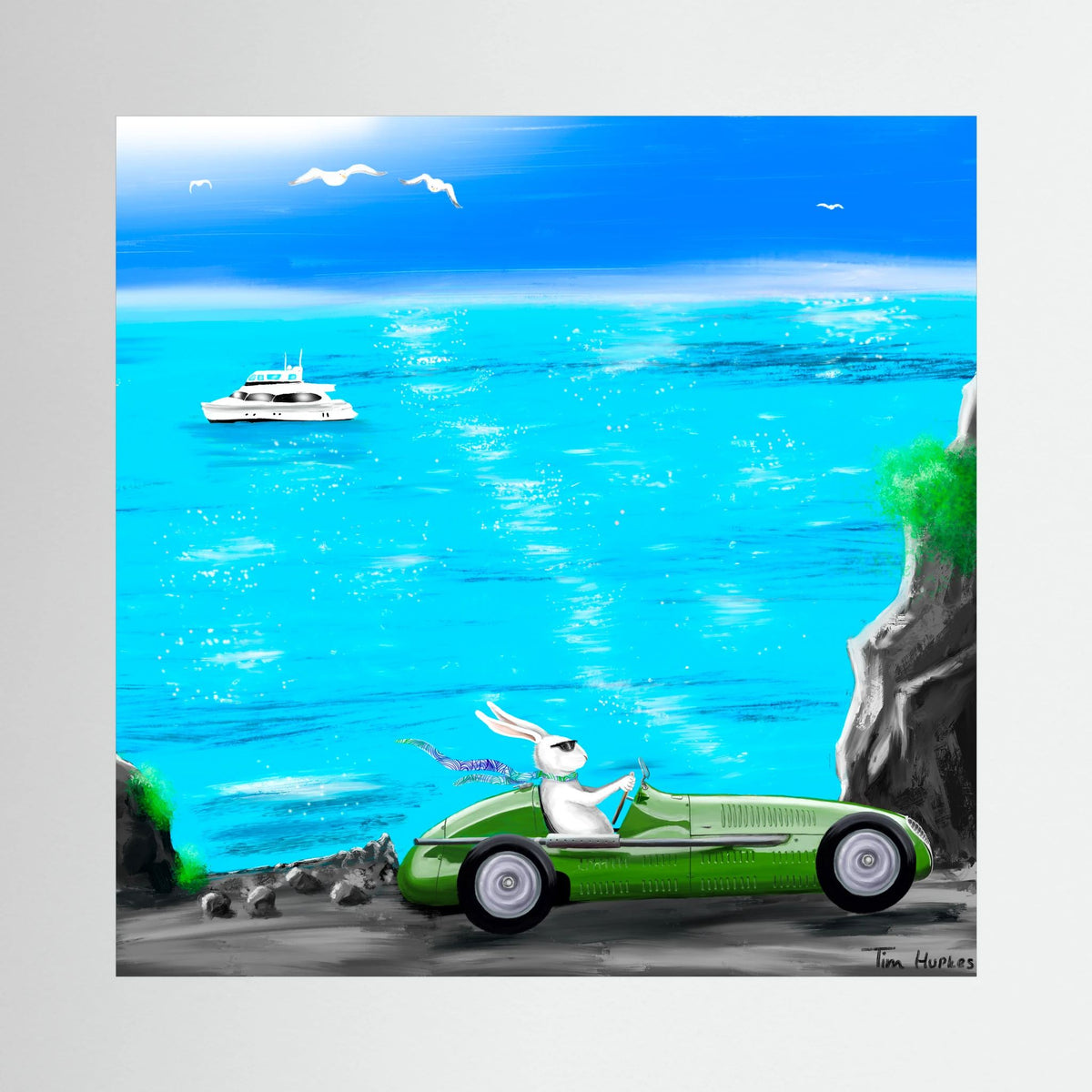 Monaco Maserati Bunny | Canvas Print