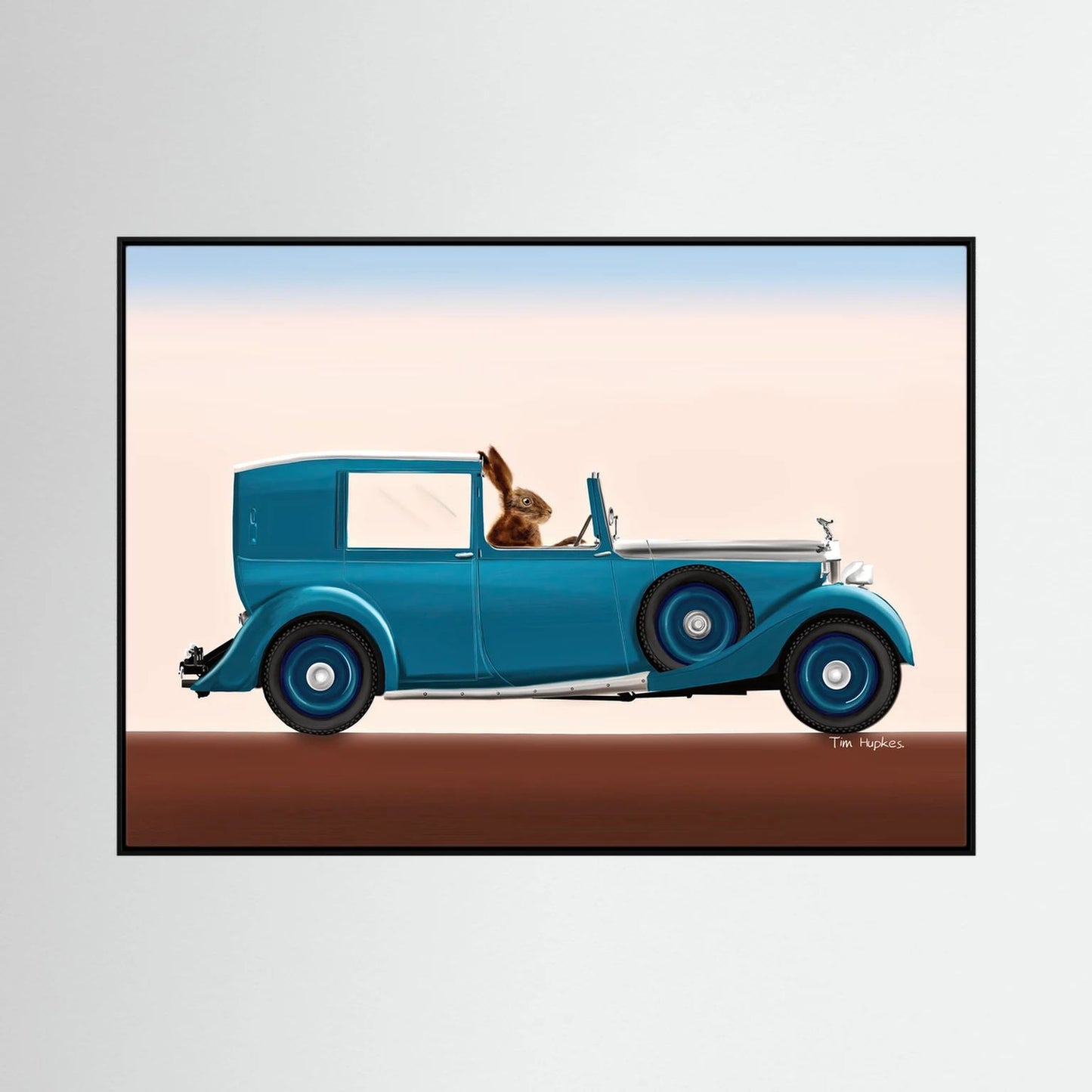 Rolling Hare | Canvas Print