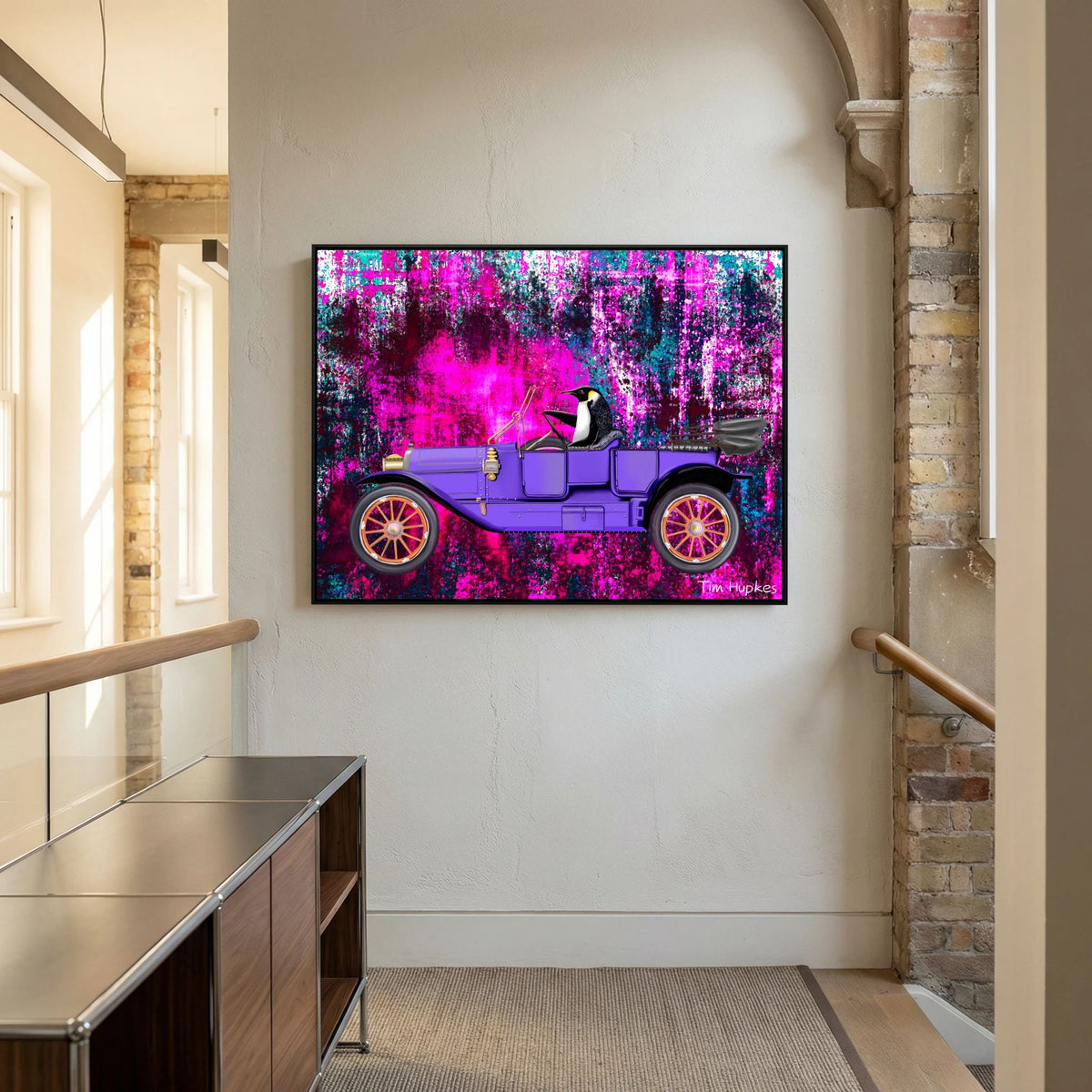 Going for a Spin (fuchsia) | Canvas Print