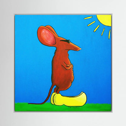 Cool Mouse | Canvas Print | 30 x 30