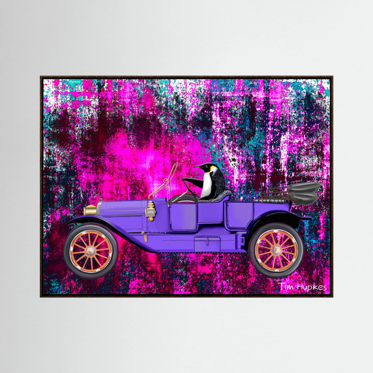 Going for a Spin (fuchsia) | Canvas Print