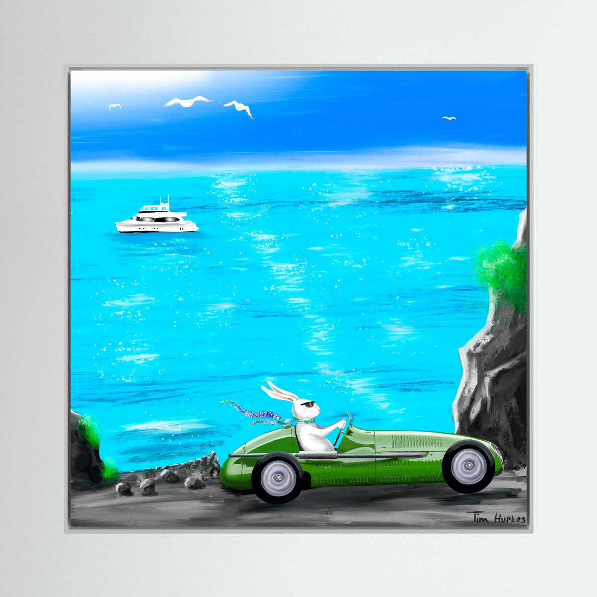 Monaco Maserati Bunny | Canvas Print