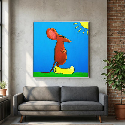 Cool Mouse on Clogs | Canvas Print