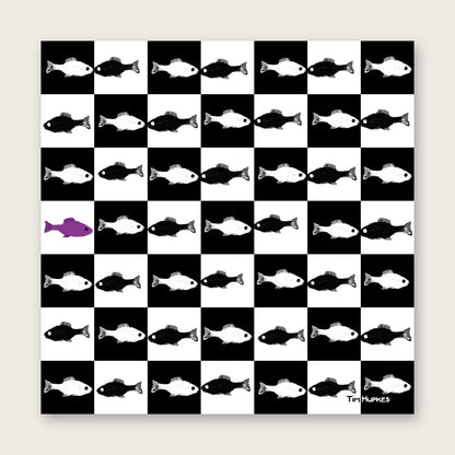 The Odd One Out greeting card by Tim Hupkes