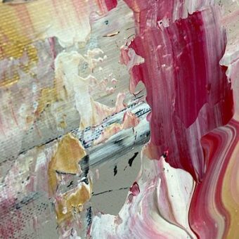 Abstract painting Holiday, detail (9)