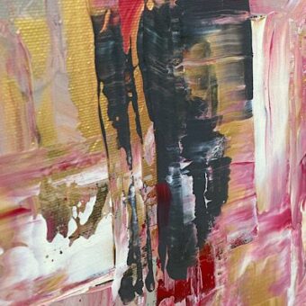 Abstract painting Holiday, detail (5)