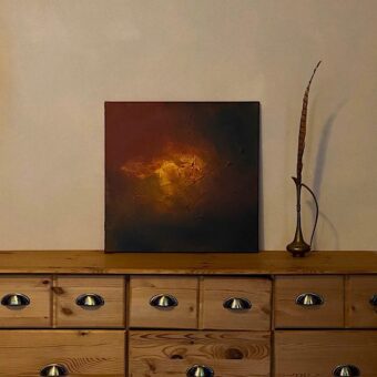 Shining Through, acrylics on canvas In Situ