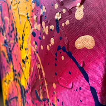 Detail of abstract painting I didn’t say No (5)