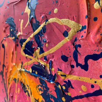 Detail of abstract painting I didn’t say No (4)