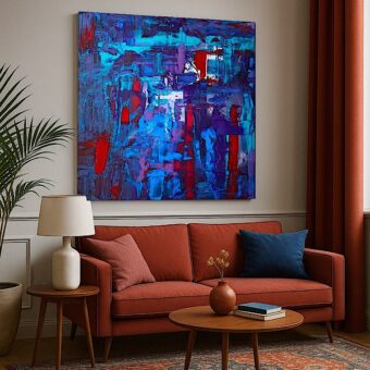 Interior with abstract painting By The Sea (5)