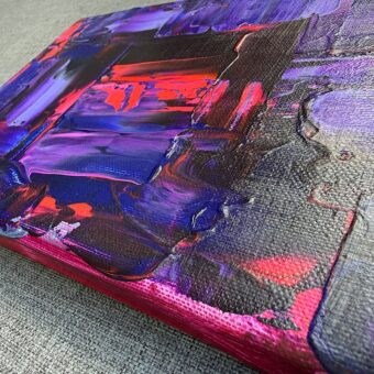 On the Verge, original abstract painting, detail (2)