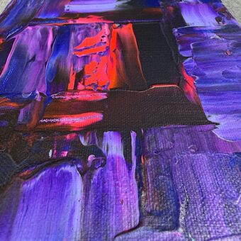 On the Verge, original abstract painting, detail (3)