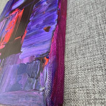 On the Verge, original abstract painting, detail (4)